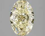 2.87ct Oval Lab Grown Diamond (Colour Fancy Yellow, Clarity VVS2, IGI Certified)