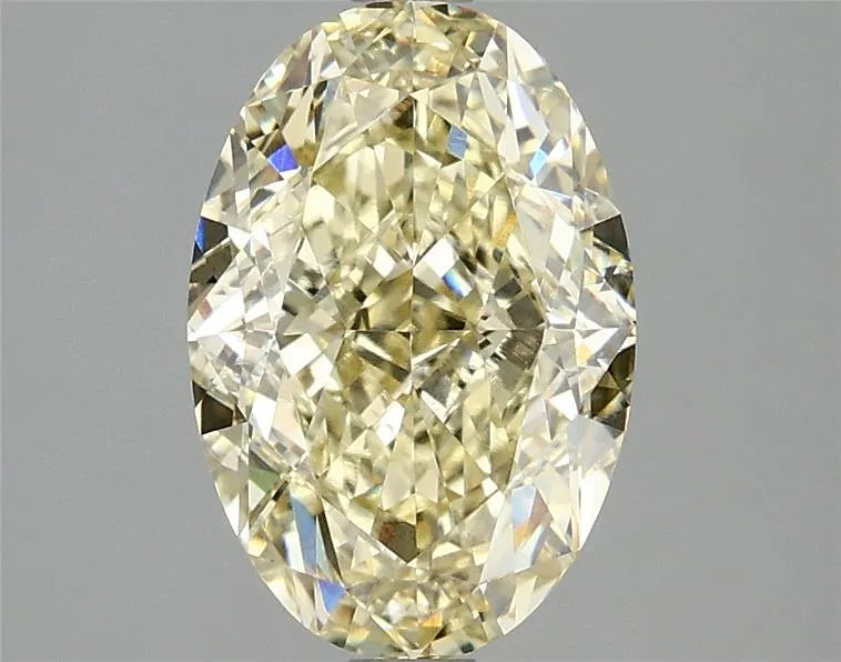 2.87ct Oval Lab Grown Diamond (Colour Fancy Yellow, Clarity VVS2, IGI Certified)