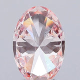 3.02ct Oval Lab Grown Diamond (Colour Fancy Vivid Pink, Clarity VS2, IGI Certified)