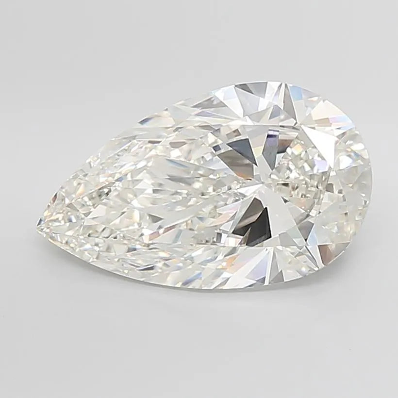 9.94ct Pear Lab Grown Diamond (Colour G, Clarity VVS2, IGI Certified)
