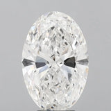 4.53ct Oval Lab Grown Diamond (Colour E, Clarity VVS2, IGI Certified)