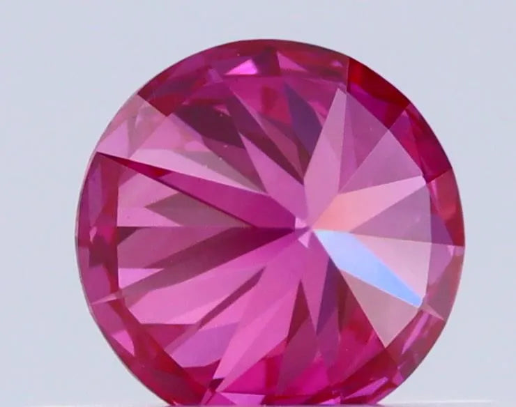 0.32ct Round Natural Diamond (Colour Fancy Vivid Pink, Clarity VVS1, Cut EX, IGI Certified)