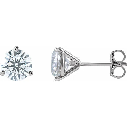 1 CTW Lab-Grown Diamond Stud Earrings