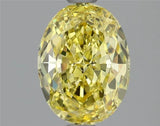 1.70ct Oval Natural Diamond (Colour Fancy Vivid Yellow, Clarity IF, GIA Certified)