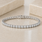 4.00 CTW Natural Diamond 18K White Gold Tennis Bracelet