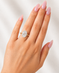 5 CT Two-Tone 18K Gold Oval Solitaire Engagement Ring