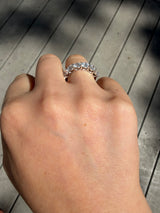 3.22 CTW Lab-Grown Diamond Seven-Stone Anniversary Ring in 14K White Gold | IGI Certified