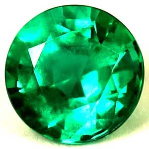 1.04 CT Round Green Emerald – GIA Certified – Zambia Origin