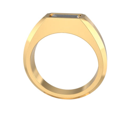 East West Set Baguette Ring – 14KT Yellow Gold, 1 ct Lab Grown Diamond