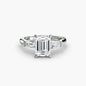 Three-Stone Ring (Baguette Side Stones)