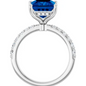 Custom Fancy Blue Diamond Engagement Ring – 3 1/2 CTW