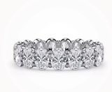 4.5 ct oval eternity band
