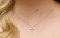 14K White Gold 1/2 CTW Natural Diamond Cross Necklace (16–18")