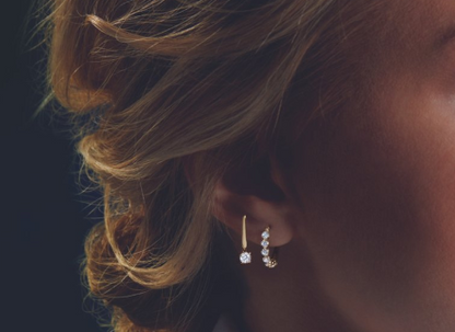 14K Yellow Gold 1.00 CTW Lab-Grown Diamond Lever Back Earrings (Pair)