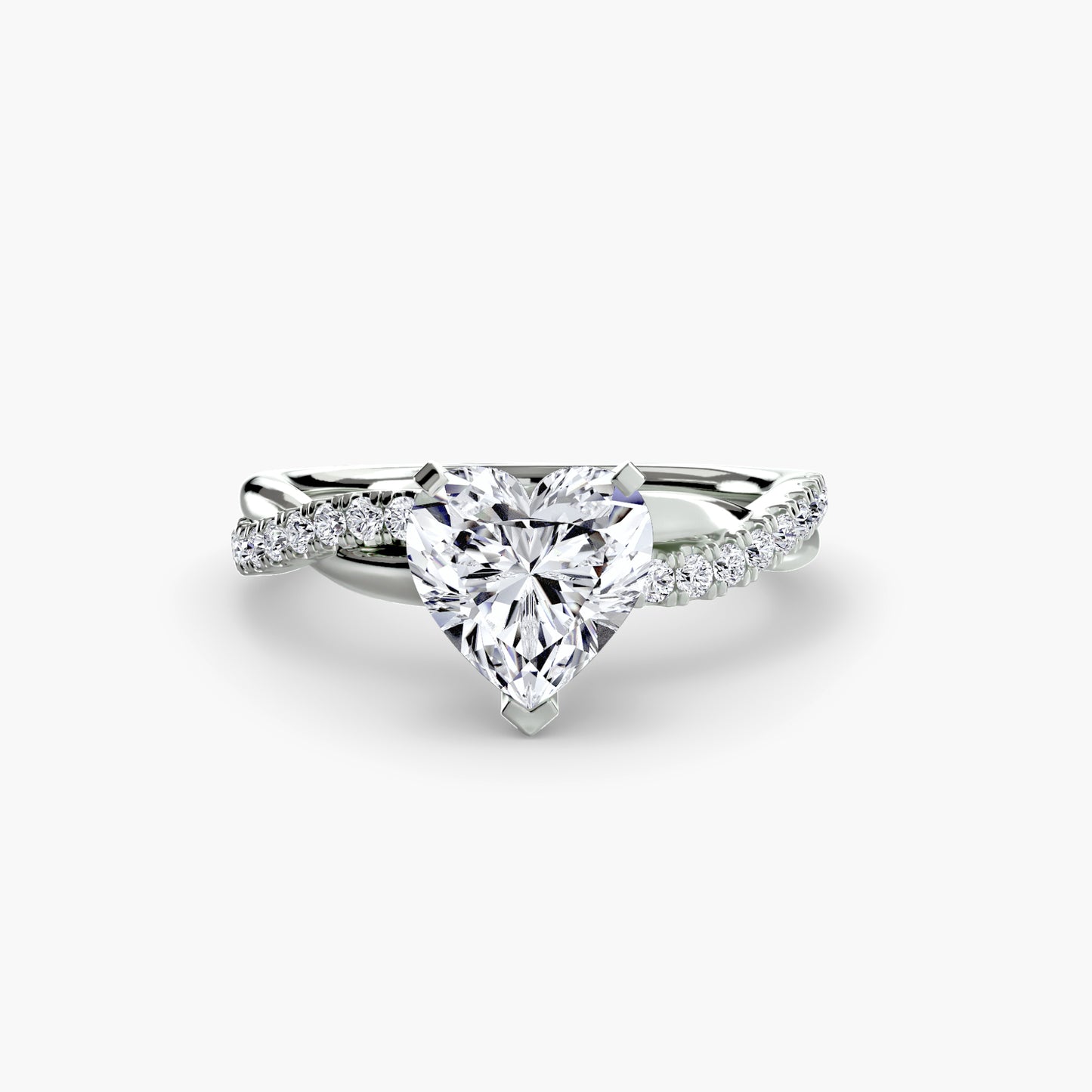 ზურმუხტისფერი ტვისტით დამზადებული პავეს ბეჭედი
