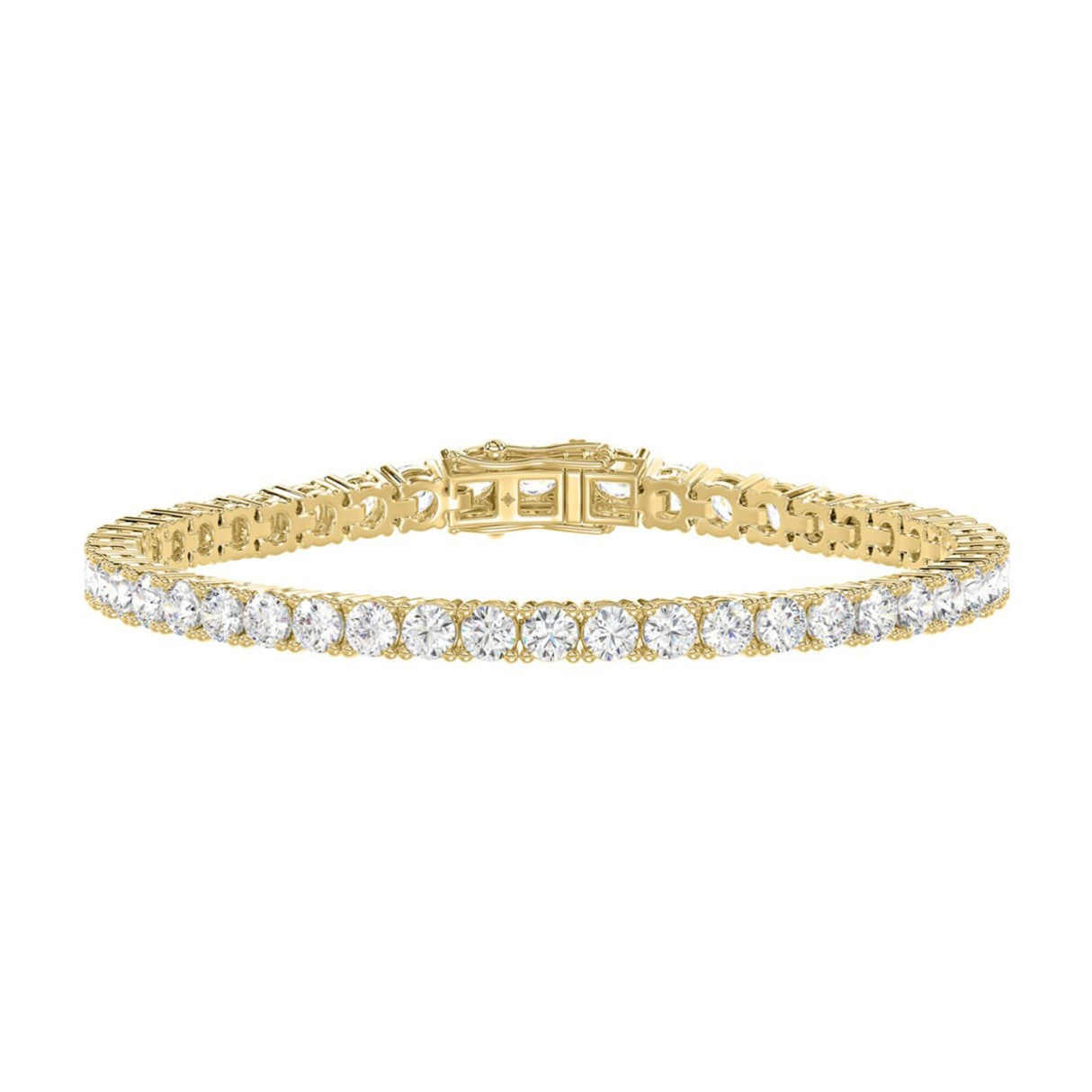 3 CT Total Lab-Grown Diamond Tennis Bracelet – 14K Gold
