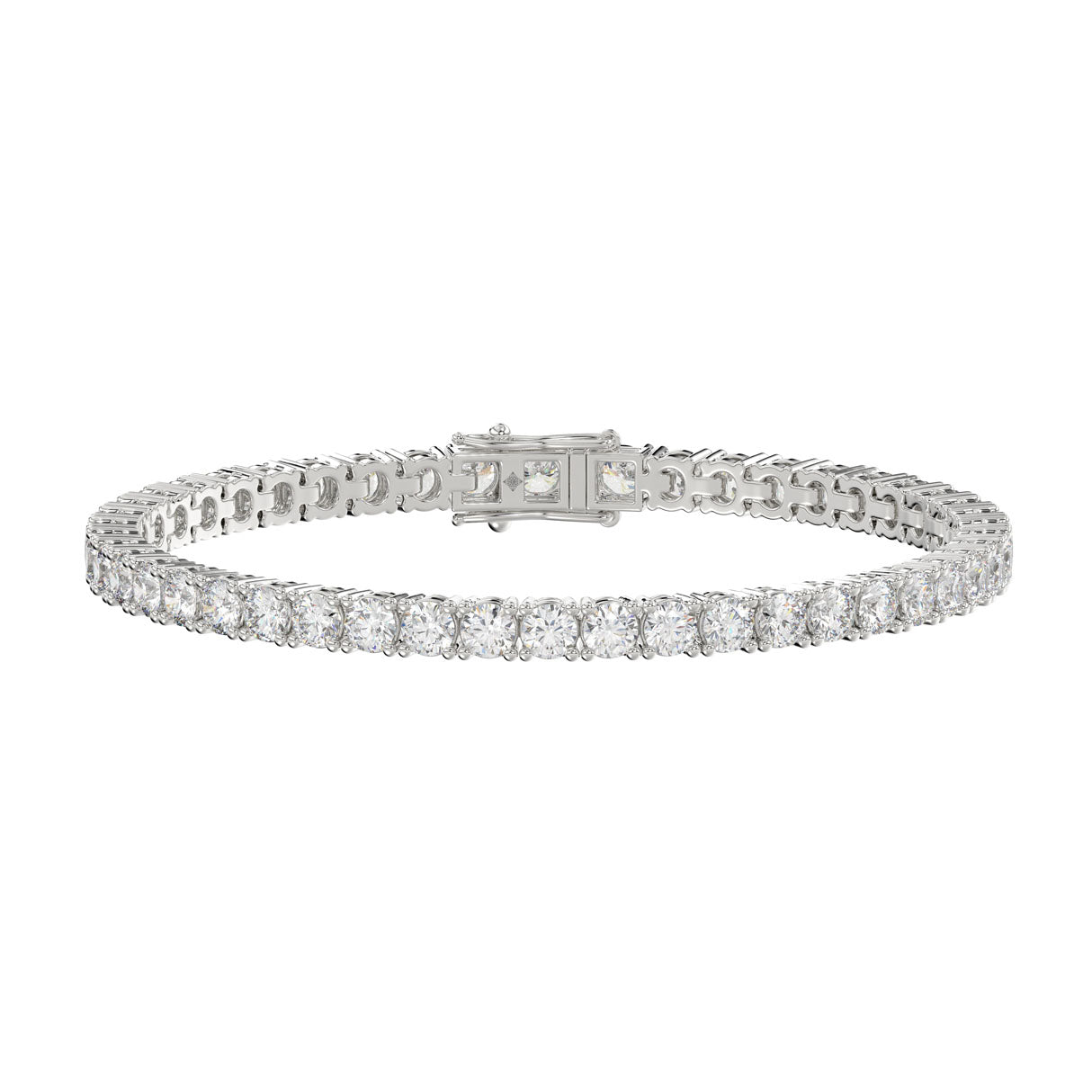 5 CTW  Tennis Bracelet Basket 4-Prong – 14K Gold