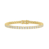5 CTW  Tennis Bracelet Basket 4-Prong – 14K Gold