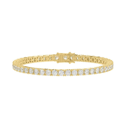 5 CTW  Tennis Bracelet Basket 4-Prong – 14K Gold