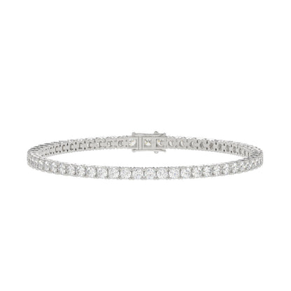 7 CTW Tennis Bracelet Basket 4-Prong  – 14K Gold