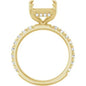 14K Yellow Engagement Ring Mounting