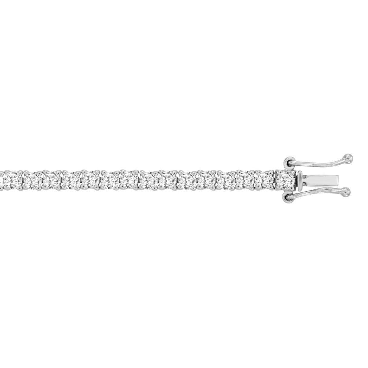 5 CTW  Tennis Bracelet Basket 4-Prong – 14K Gold