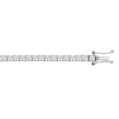 5 CTW  Tennis Bracelet Basket 4-Prong – 14K Gold