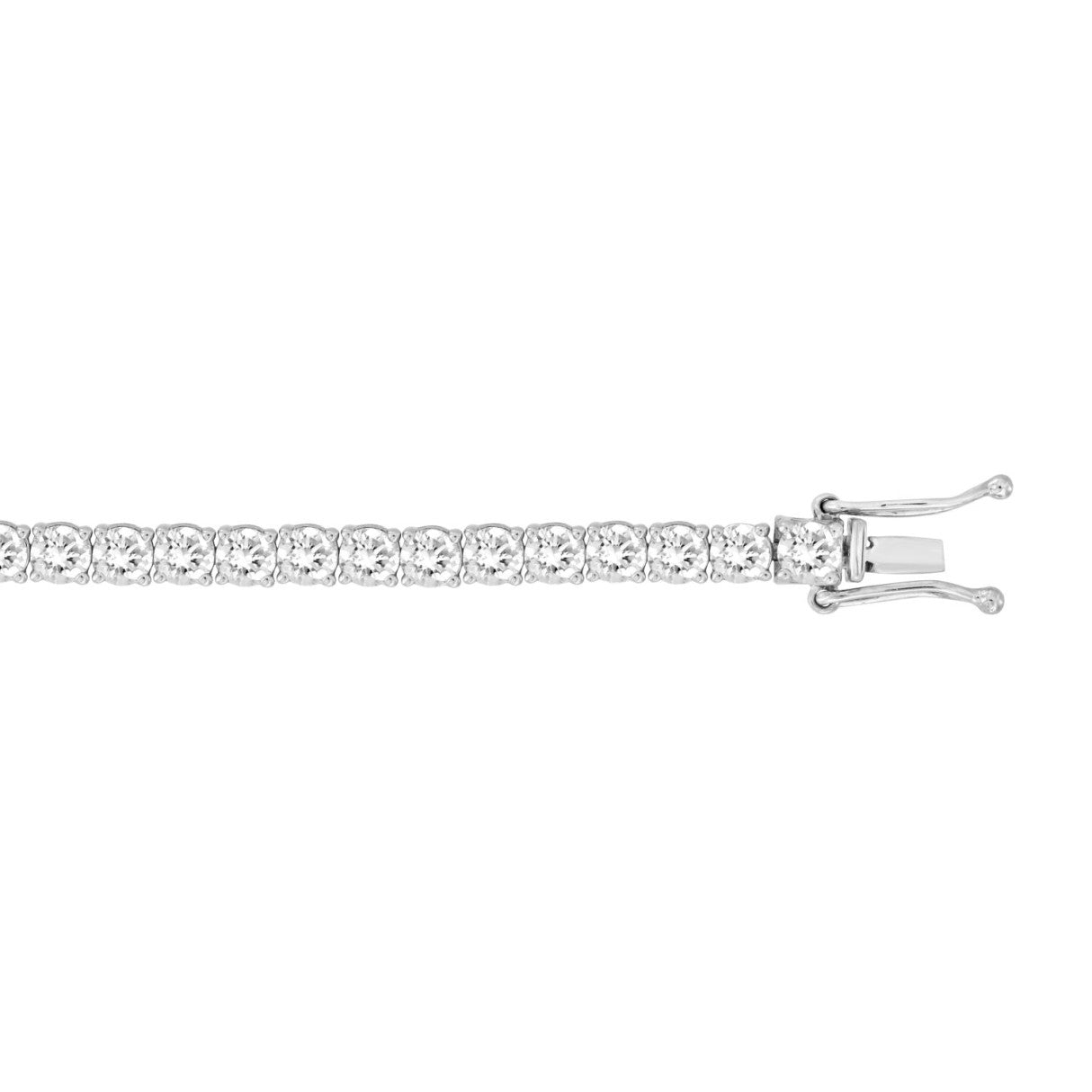 7 CTW Tennis Bracelet Basket 4-Prong  – 14K Gold