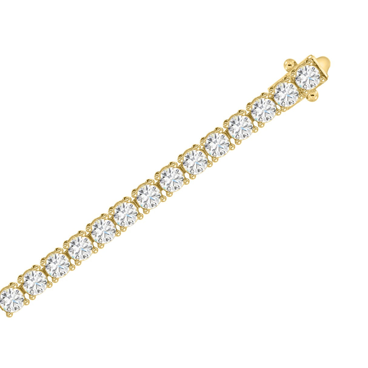3 CT Total Lab-Grown Diamond Tennis Bracelet – 14K Gold