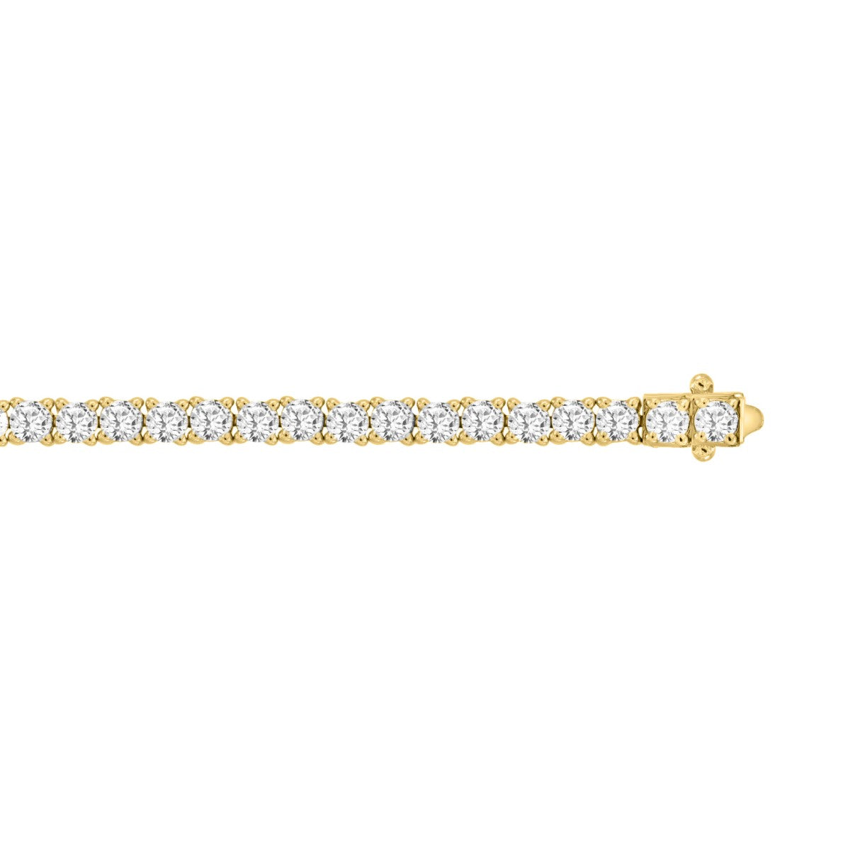 5 CTW  Tennis Bracelet Basket 4-Prong – 14K Gold