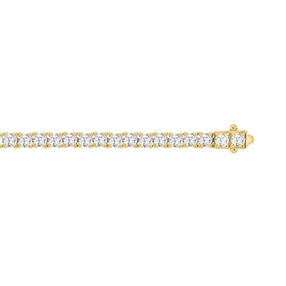 5 CTW  Tennis Bracelet Basket 4-Prong – 14K Gold