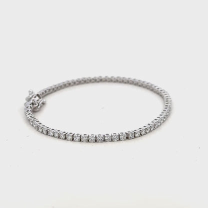 3 CT Total Lab-Grown Diamond Tennis Bracelet – 14K Gold