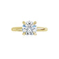14K Yellow Gold 1.00 CT Natural Diamond Engagement Ring  | Diamond Included |