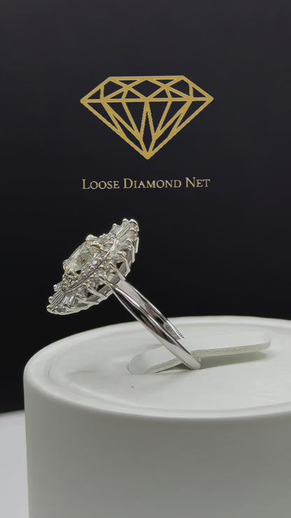 AURORA - 1.55 ct Natural Diamond Engagement Ring