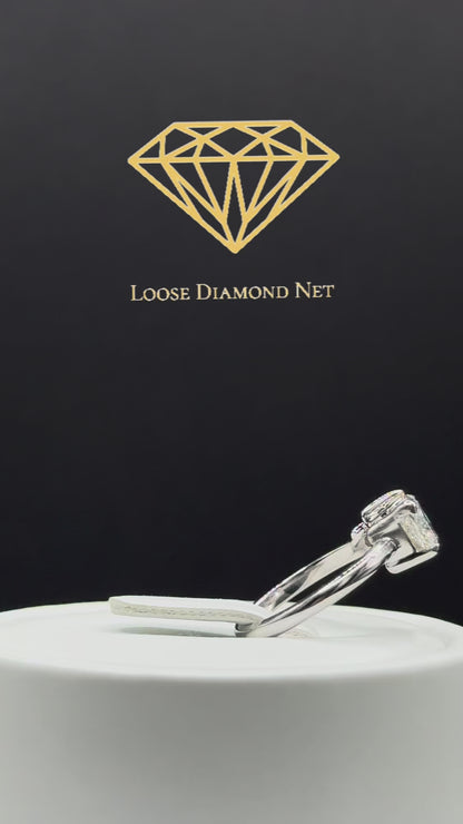 Toi et Moi 2 CTW Heart-Shaped Lab-Grown Diamond Ring – 14K White Gold