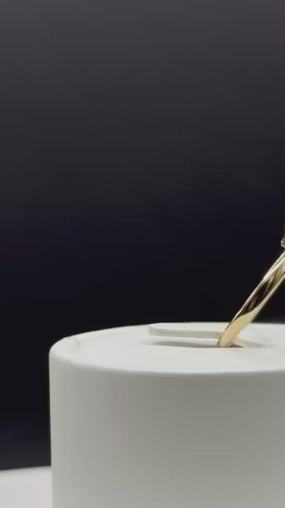 2.80 CT Round Lab Diamond Engagement Ring – 14K Yellow & White Gold Tulip Setting