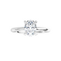14K White Gold 1.50 ct Lab Oval Engagement Ring